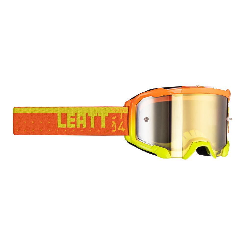 Leatt 2024 Goggles Velocity 4.5 Iriz Citrus - Bronze Lens